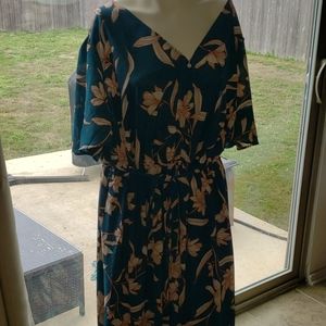 Ava and Viv turquoise Maxi Dress NWT